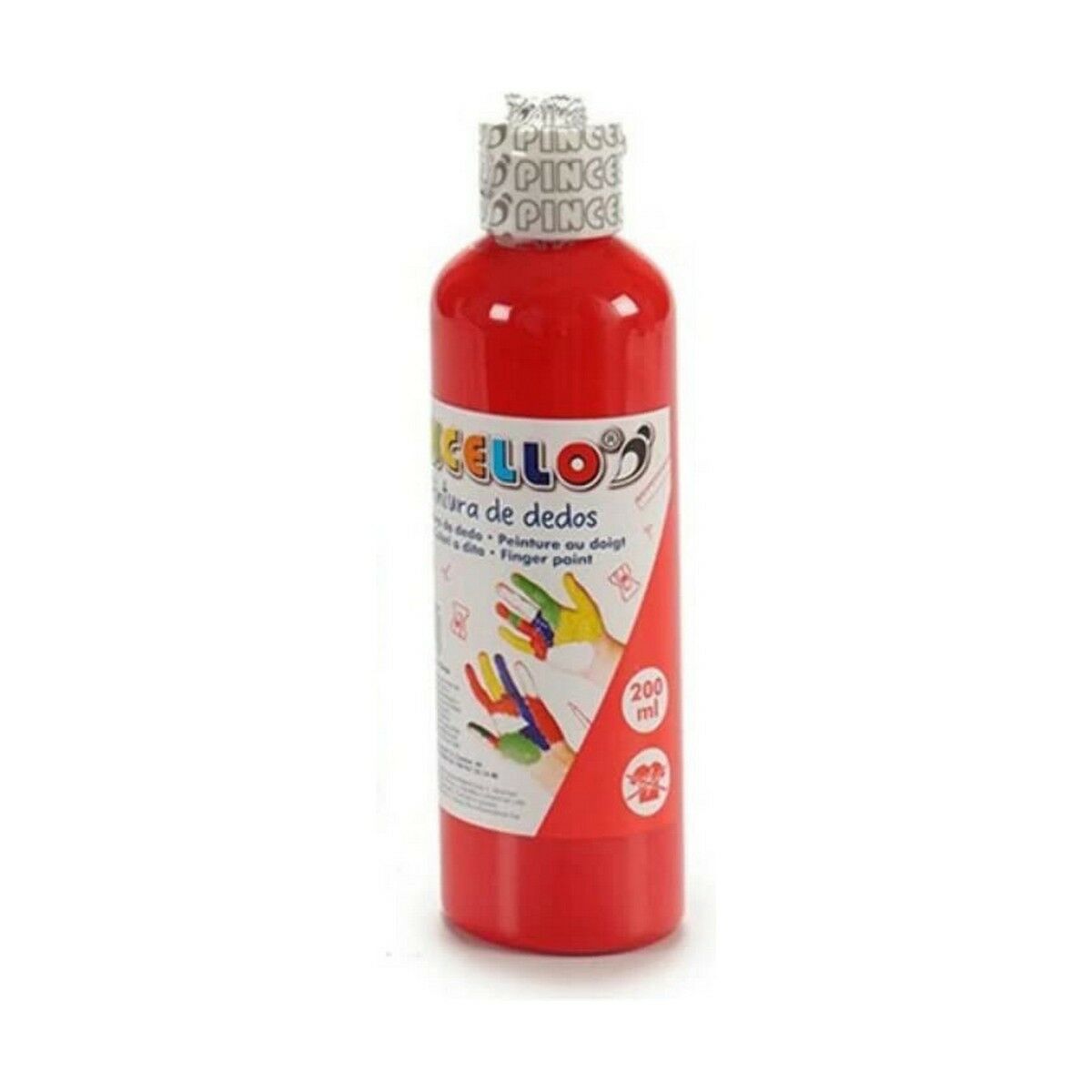 Finger Paint Pincello Orange 200 ml (12 Units)