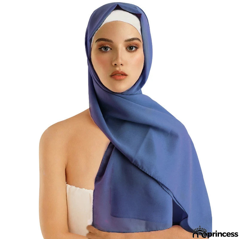 Women's Polyester Head Wrap Quick-Dry Solid Pattern Trendy Scarves