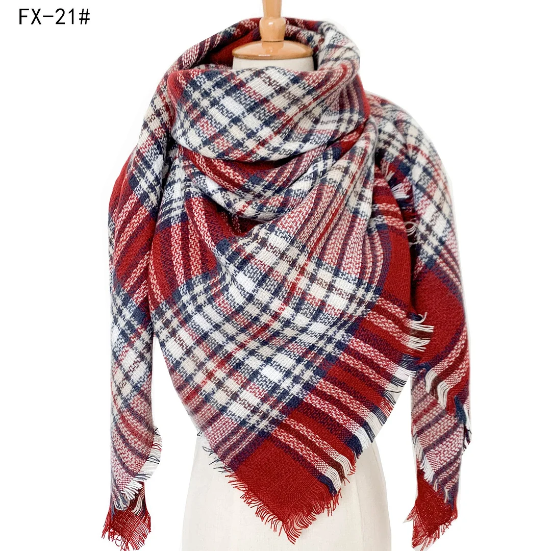 Plaid Pashmina Scarf Winter Scarf For Women