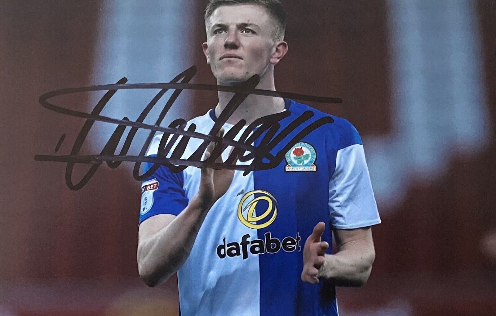 Scott Wharton Genuine Hand Signed Blackburn Rovers 6X4 Photo Poster painting