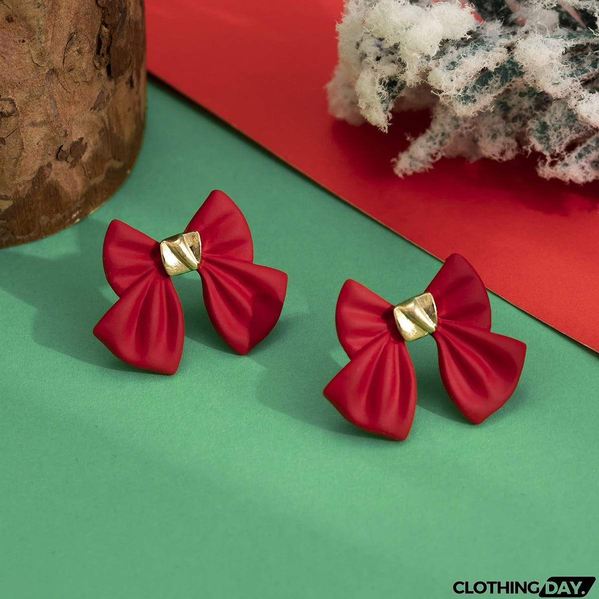 Christmas Tree Tassel Garland Bell Earrings Earrings