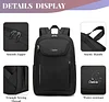 Wasserdicht Anti Diebstahl Rucksack 15,6 Zoll Laptop Rucksack Damen Schulrucksack Gro&szlig;e Business Notebook Daypack f&uuml;r Arbeit Reisen Backpack Herren M&auml;dchen Frauen Lila