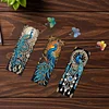 (US Only)3Pcs Peacock DIY Diamond Painting Bookmark Art Projects for Reading Enthusiasts