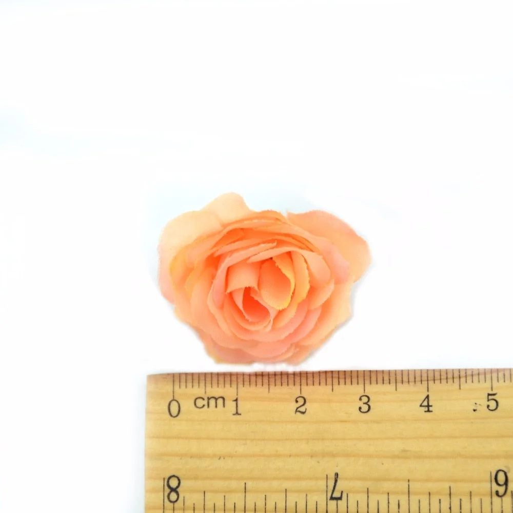 10pcs 2.5cm Mini Silk Artificial Rose Flowers Cloth For Wedding Party Home Room Decoration  DIY Dress  Accessories Fake Flowers