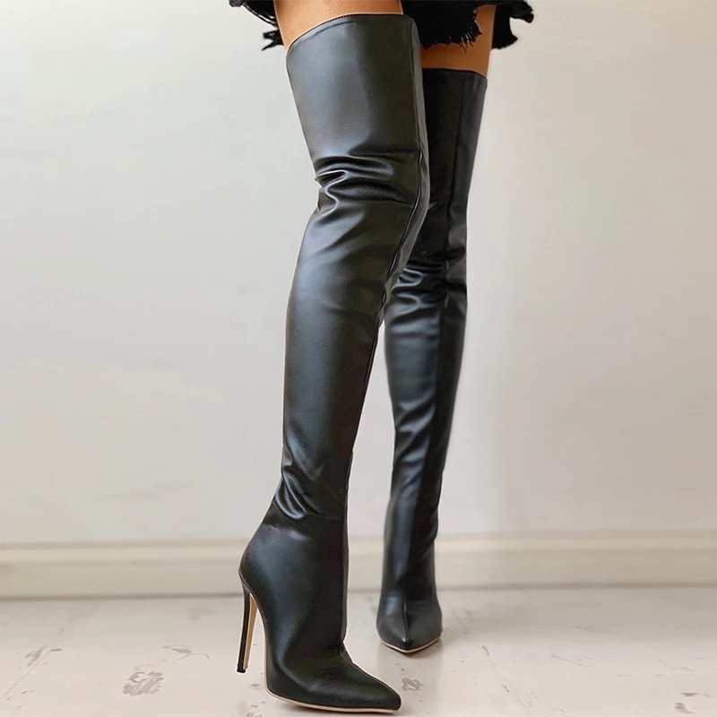 Women's New Adhesive Sole Knee Boots-PABIUYOU- Women's Fashion Leader