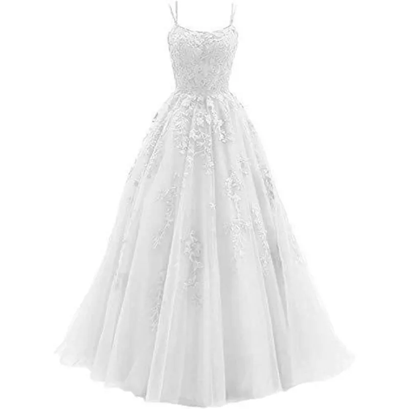 Uveng Uveng Dress Woman 2025 Fine Shoulder Prom Crore Bridal Muslin Lace Sticker Girl Party Ball Dress Spring