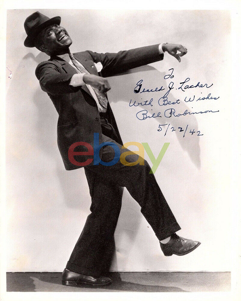 BILL ROBINSON Mr. Bojangles AUTOGRAPHED HAND SIGNED VINTAGE 8X10 Photo Poster painting DANCER re