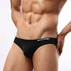 Men's Nylon Solid Contour Pouch Bikini Briefs