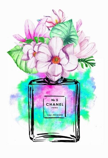 FLOWER ART POSTER - PERFUME PROMO 4 - HIGH GLOSS Photo Poster painting POSTER -  POST!