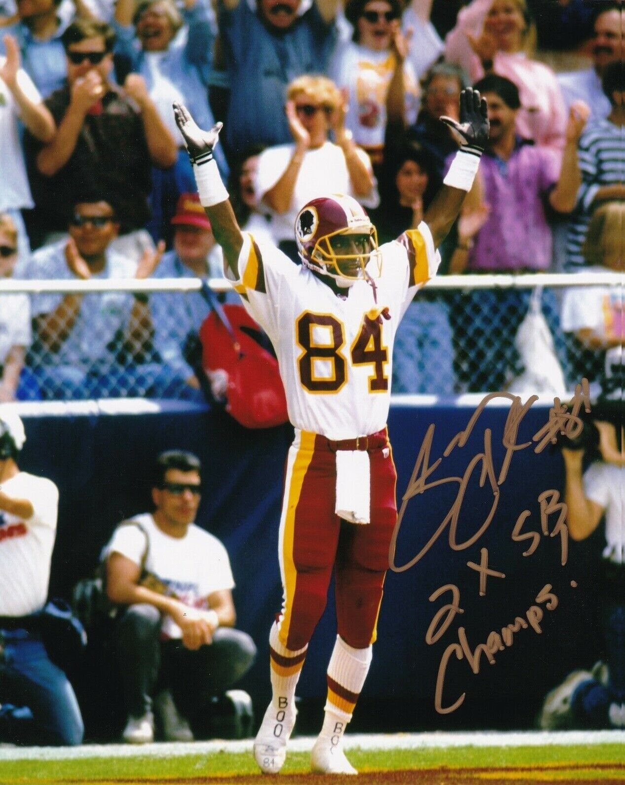 Gary Clark Autographed Signed 8x10 Photo Poster painting ( Redskins ) REPRINT