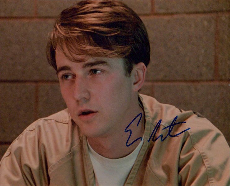 Edward Norton signed 8x10 Photo Poster painting In-person