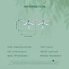  Dragonfly Stud Earrings 925 Sterling Silver 