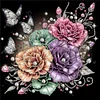 (US Local)4Pack Flower-Crystal Rhinestone Diamond Painting(30x30cm)
