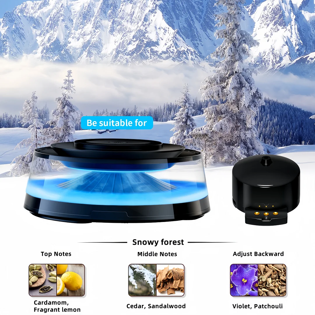 Wireless magnetic charger Atmosphere light Audio Cloud viewing Car aromatherapy