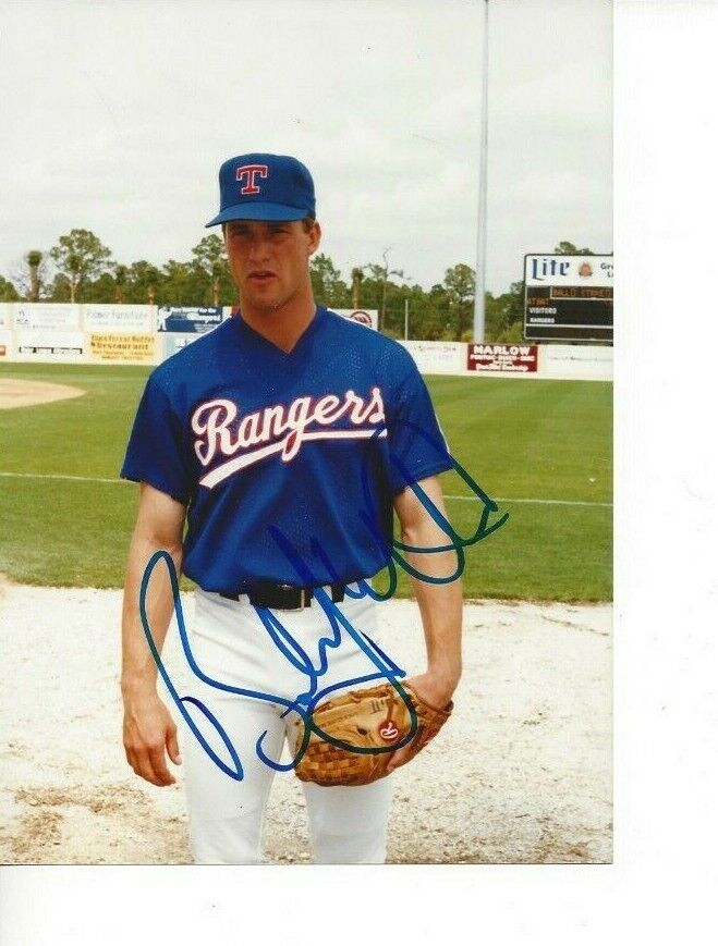 Bobby Witt Autographed 8x6 Original Photo Poster painting Texas Rangers B641