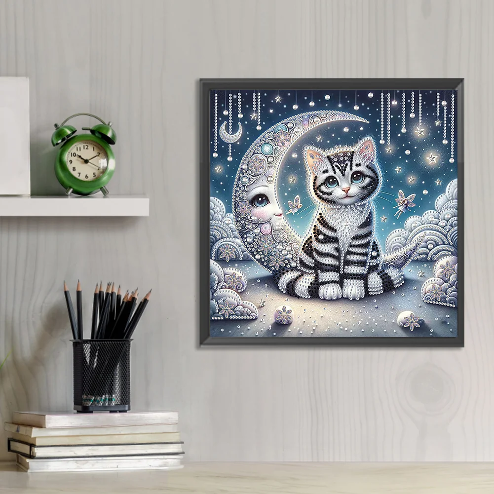 Diamond Painting - Partial Special Shaped Drill - Cat(Canvas|30*30cm)