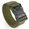Men'S Outdoor Sports And Casual Nylon Elastic Buckle Automatic Tactical Canvas Belt by Inlyline