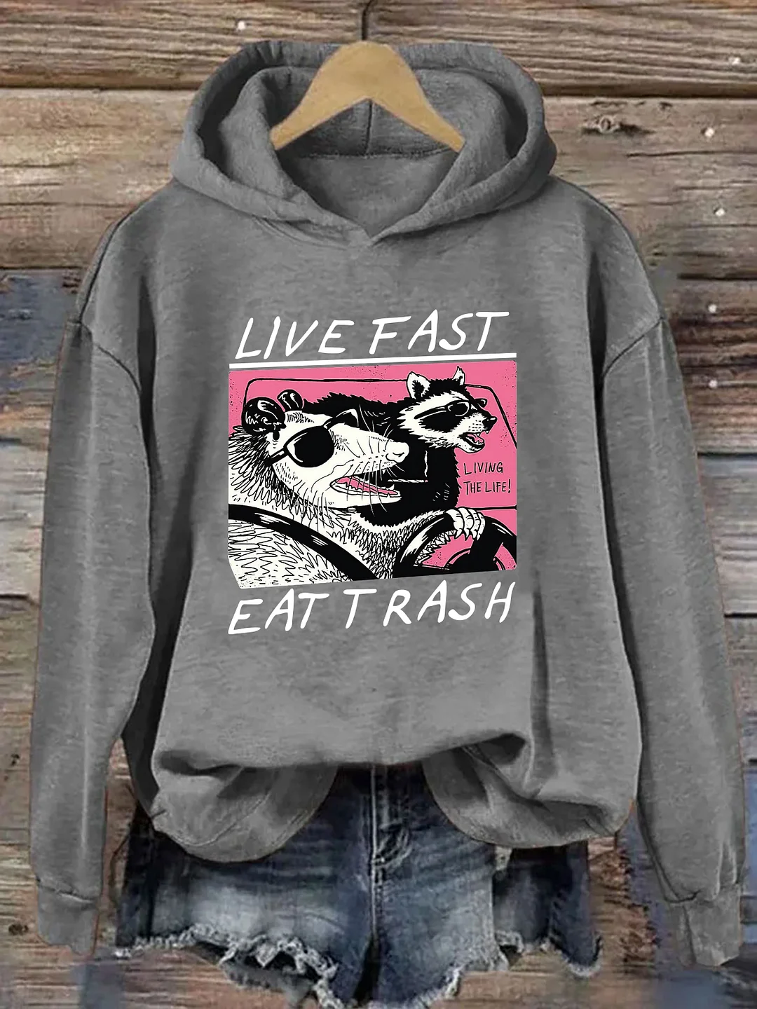 Live Fast Eat Trash Hoodie