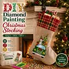 DIY Diamond Painting Christmas Stockings Hanging Ornaments Large Capacity Xmas Socks Pendant Wear Resist Candy Gift Storage Bags for Family Christmas Holiday Party Decoration (Christmas tree car)