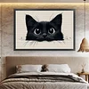 Black Cat -11CT Counted Cross Stitch Kit(40x60cm)