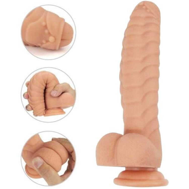ARMOR-LIKE 8 INCH DILDO WITH SUCTION CUP
