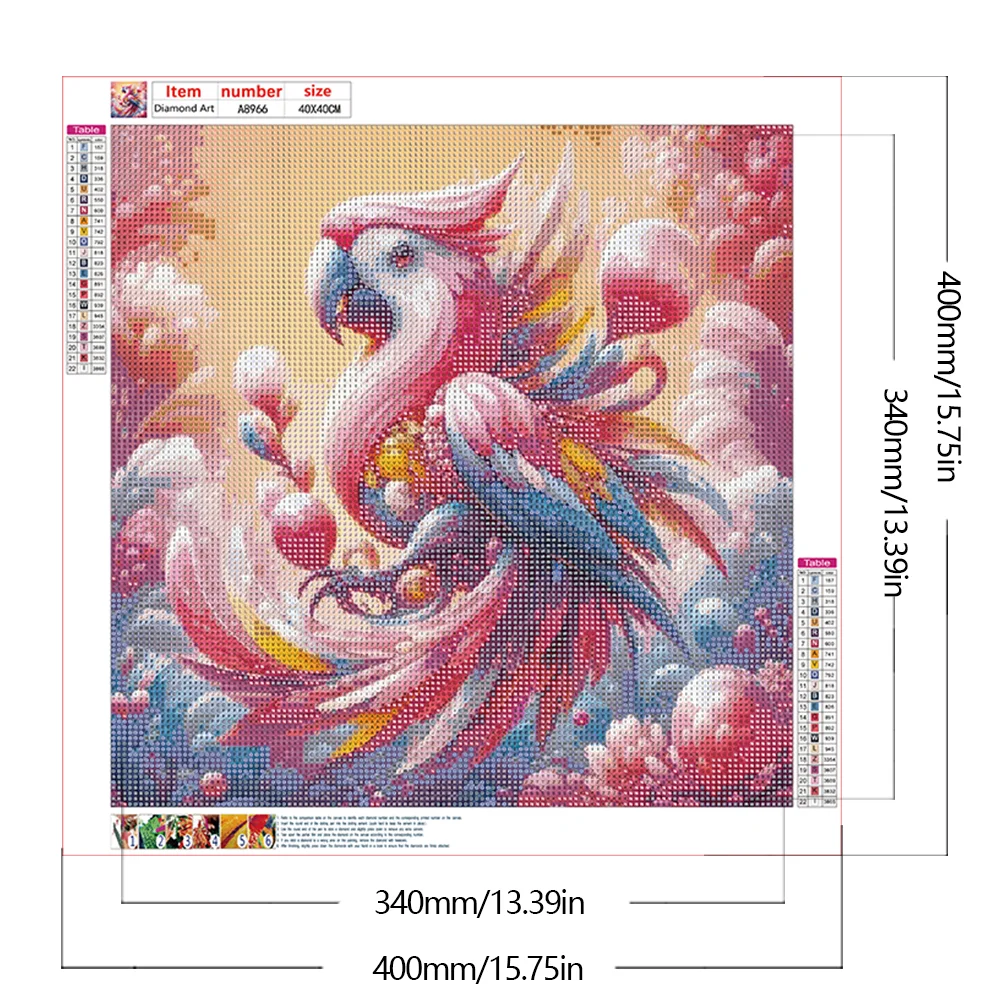 Diamond Painting - Full Round Drill - Parrot(Canvas|40*40cm)