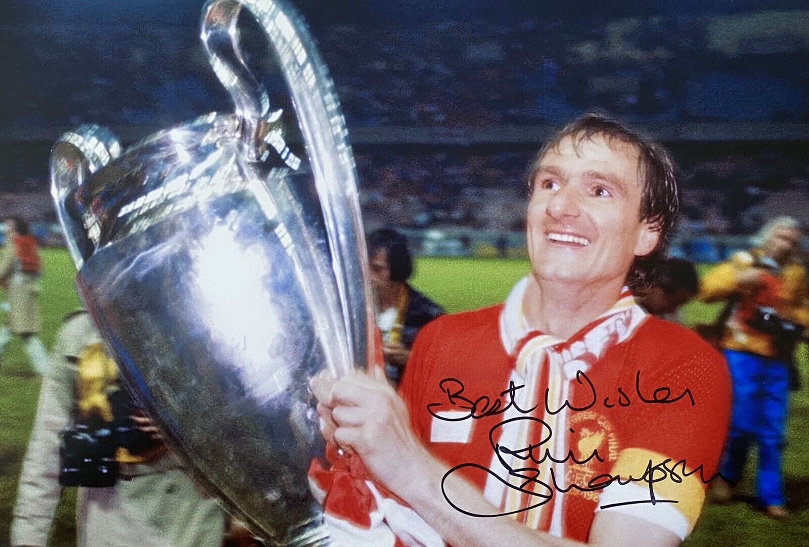 Phil Thompson Signed Liverpool 12x8 Photo Poster painting 2