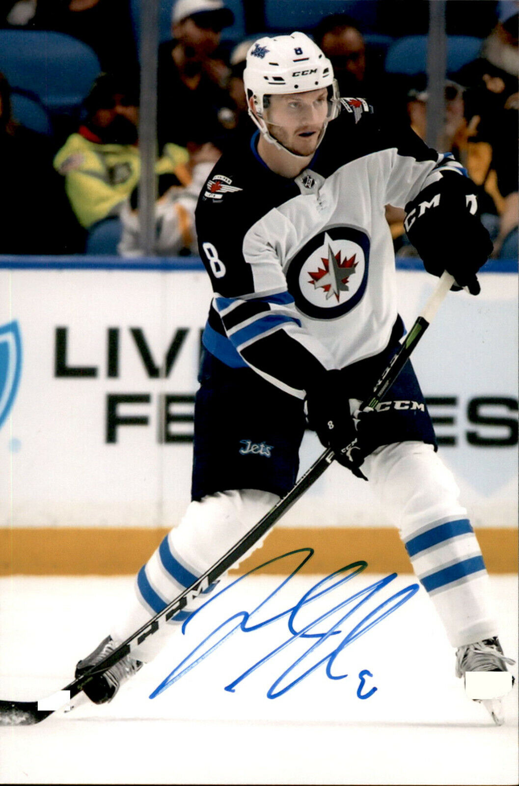 Jacob Trouba SIGNED autographed 4x6 Photo Poster painting WINNIPEG JETS #7