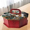 5D DIY Diamond Art Painting Wood Snack Storage Box with Lid (Christmas Candle)