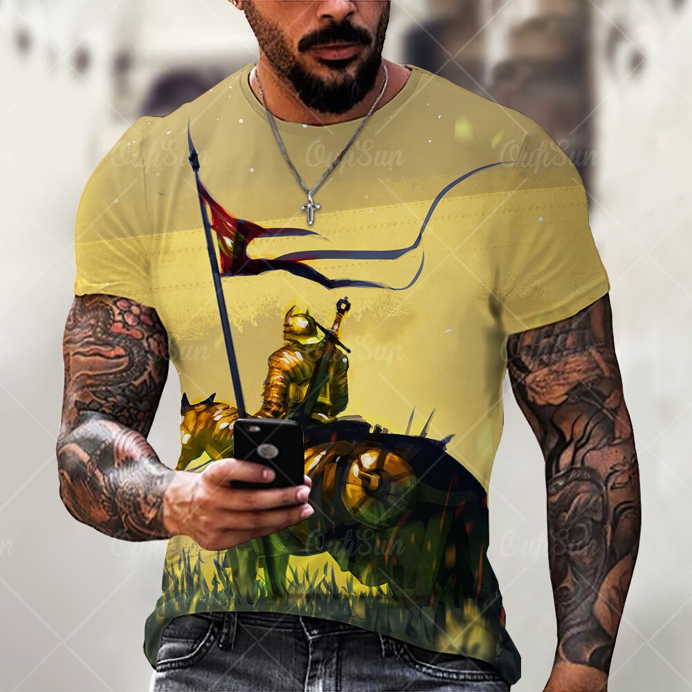 

Knights - 3D Printed Men T Shirt, Xxxl, 501 Original