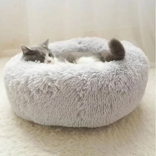 Calming Cat Beds - Original Anti-Anxiety  Cat &Dog Bed,  Calming Donut Cuddler Cat and Dog Bed