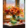 (Multi-Style)Windowsill Flowers-Paint by Numbers Acrylic Painting 40*50CM