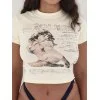 Modern Girl Printed Crop Top