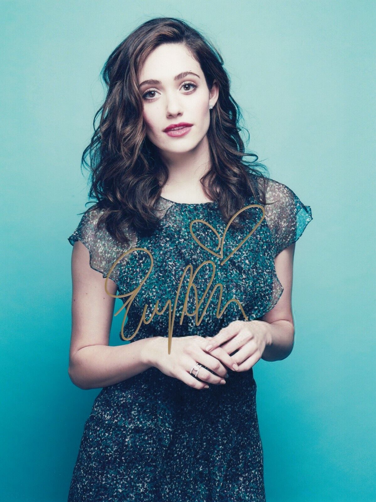 Emmy Rossum Signed Auto 8 x 10 Photo Poster paintinggraph