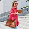 Damen Handtasche Leder Henkeltasche Top Griff Tasche Vintage Weiches Umh&auml;ngetasche Schultertasche f&uuml;r Frauen