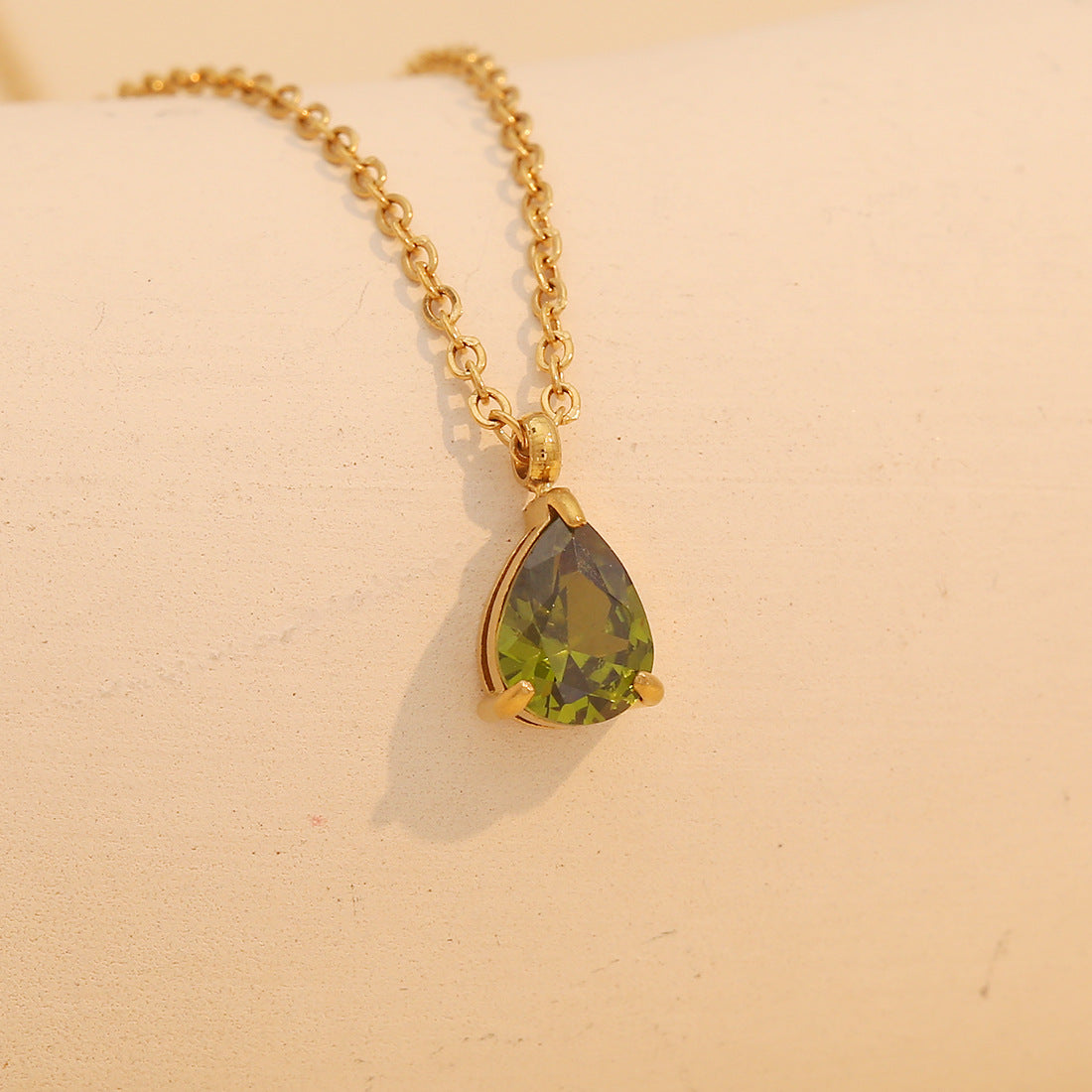 12 Birthday Pendant Necklace Fashion Color Drop Necklace Clavicle Chain N1476