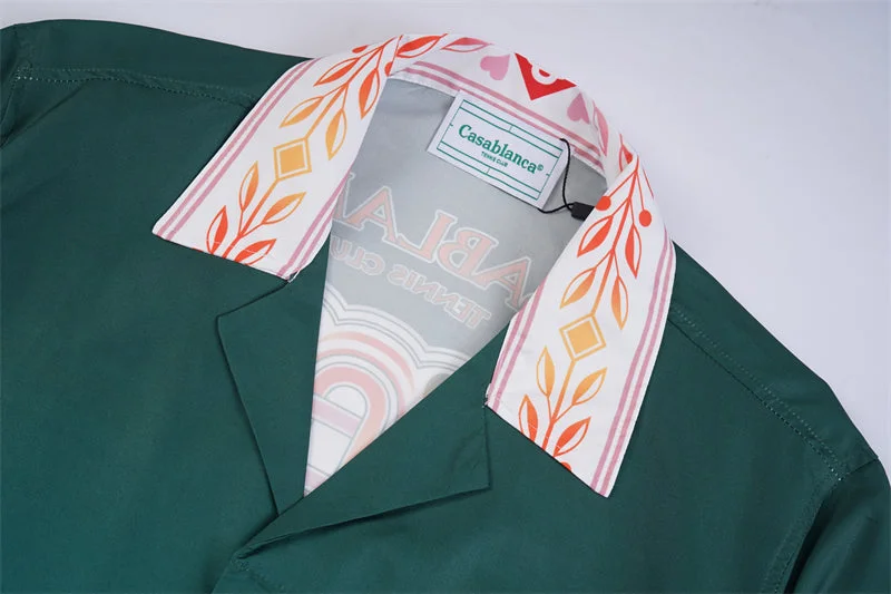 Casablanca 2023 new silk short-sleeved shirt