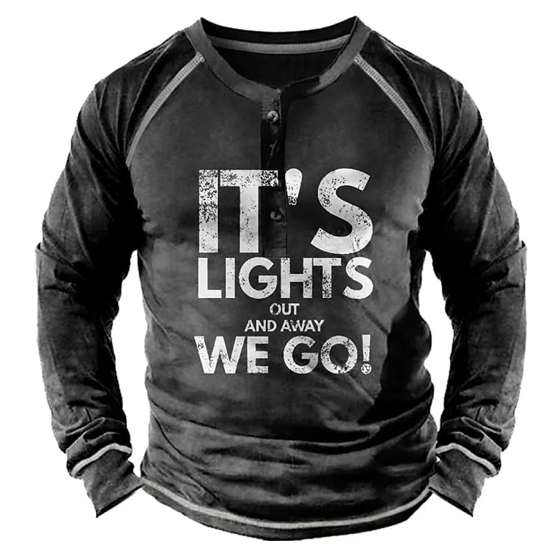 Men's Graphic Patterned Letter Patchwork Print Pullover Sweatshirts