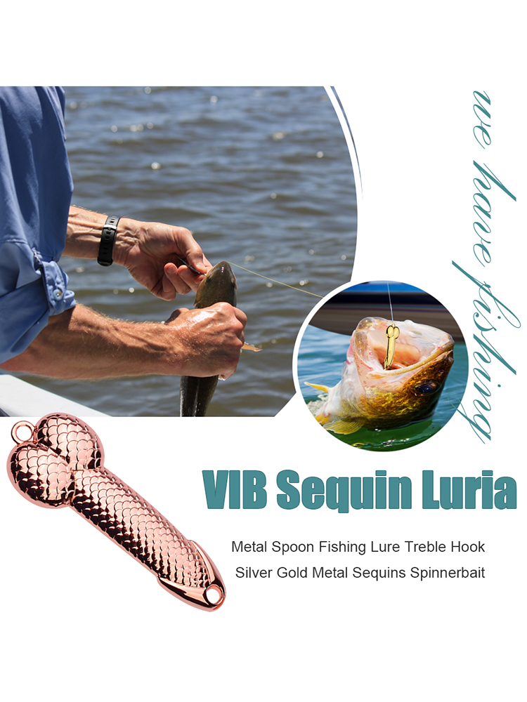 

11g 15g Hard VIB Metal Wobbler Fish Lure Spoon Feather Bait Fishing Tackles, 11g black, 501 Original