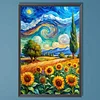 Sonnenblumen 5d DIY Diamant Kunst Malerei Sets Runde Vollbohrer Edelstein Kunst 40x60cm