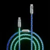 Purely Hand-Made Customized RGB Luminous Data Cable Adapted To Apple Car Fast Charging Cable 30Wmfi Charger Cable Atmosphere Light