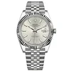 Rolex Datejust M126334 Silver Dial Stainless Steel Jubilee and Fluted Bezel 41mm Top Replica