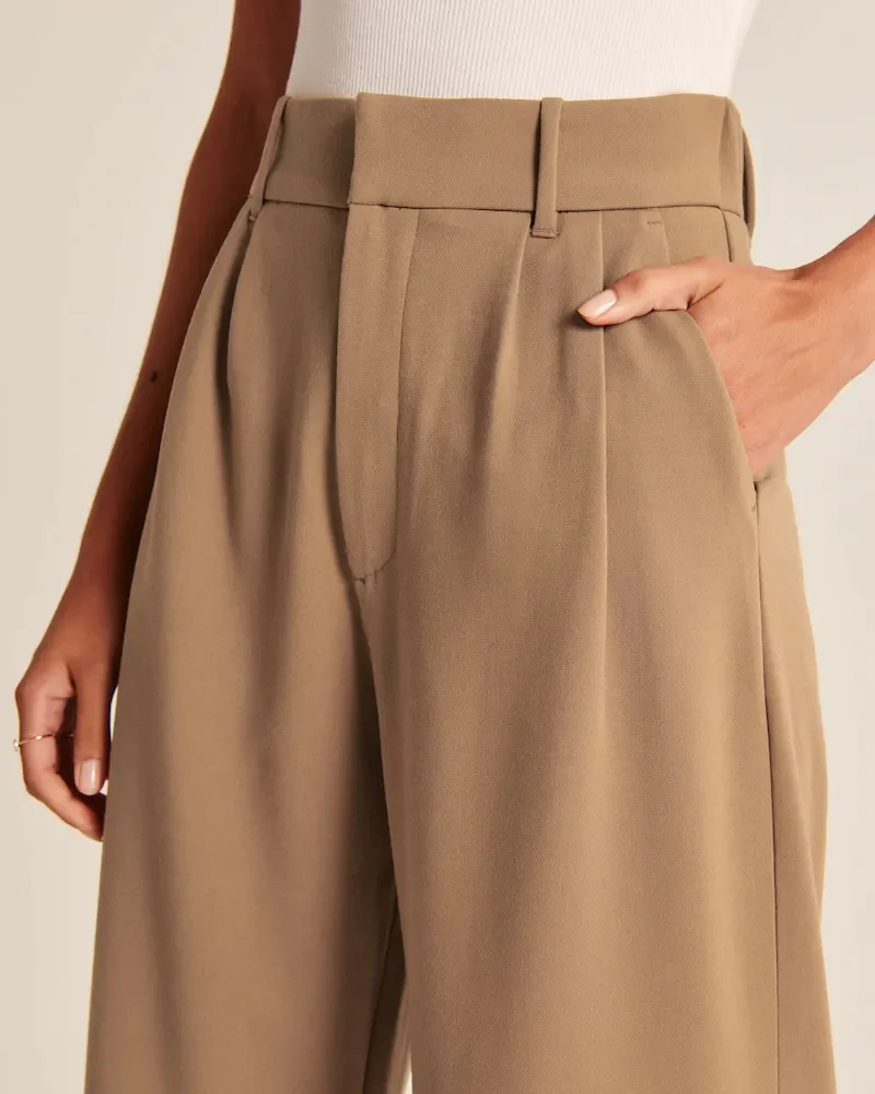 Effortless Tailored Wide Leg Pants