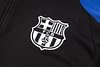 Joyfball 2024/2025 Kids Size Barcelona Half-Pull Training Suit Black Football Shirt 1:1 Thai Quality