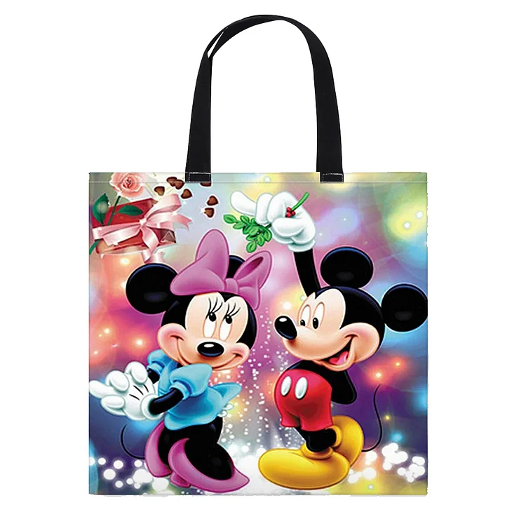 Shopping Bag Mickey And Minnie - Printed Cross Stitch 11CT 40*40CM