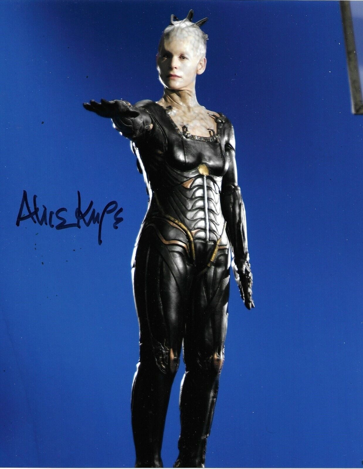 Alice Krige Signed Star Trek: First Contact 10x8 Photo Poster painting AFTAL