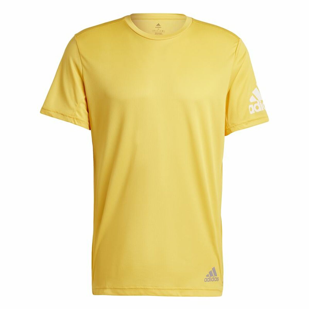 Men&rsquo;s Short Sleeve T-Shirt Adidas Run It Yellow