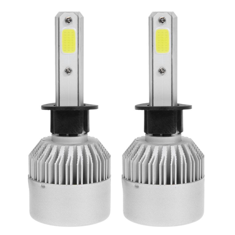 

DICN 2pcs 9-32V 6500K 8000LM S2 H1 LED COB Car Headlight Head Lamp Bulbs, 501 Original