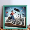 (Stamped/Counted) Movie Characters In The Book-11CT Cross Stitch 50*50cm/19.69*19.69in tapestrymarket