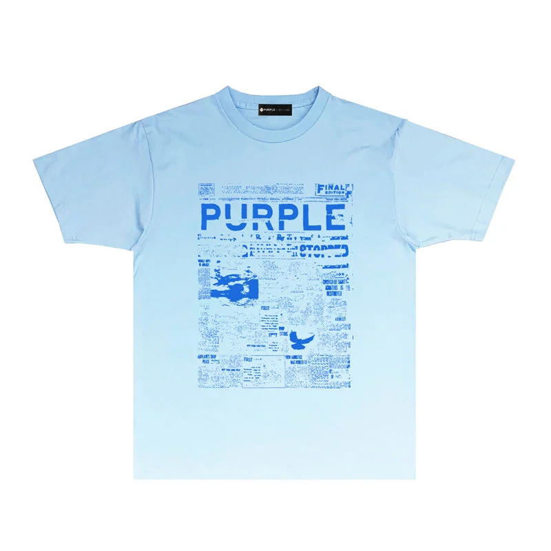 Purple 2023 new fashion T-shirt short sleeves
